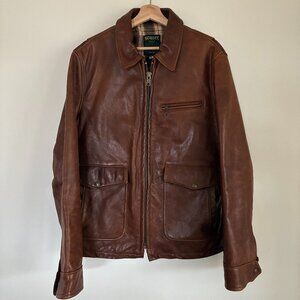 Schott Leather Jacket Men's Size M